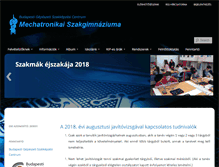 Tablet Screenshot of mechatronika.hu